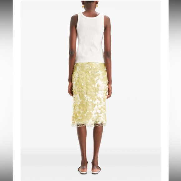 New Tory Burch Sequinned Shell Skirt - Picture 6 of 12